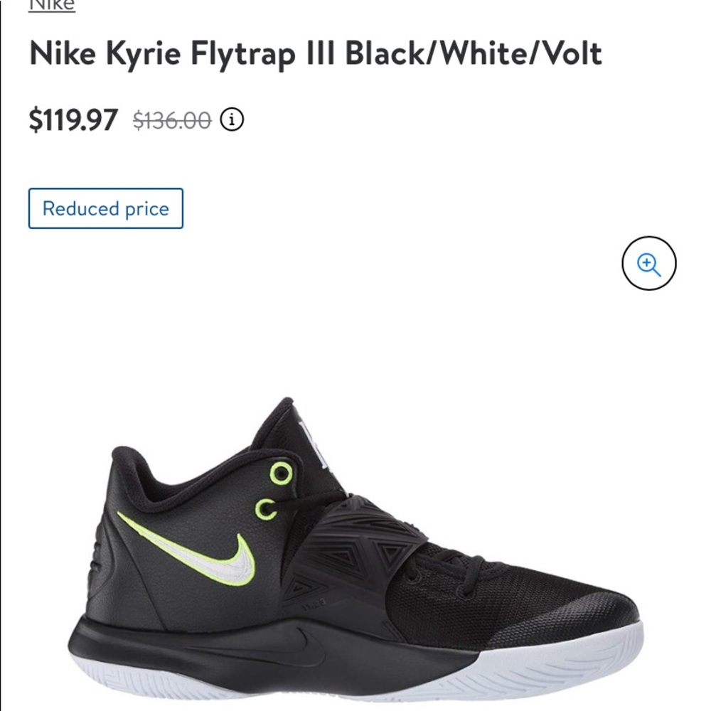 Kyrie III Flytrap Nike sneakers boys black